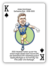Load image into Gallery viewer, Michigan Football Heroes Playing Cards for Wolverine Fans - 7th Edition