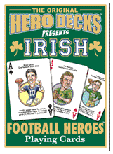 Load image into Gallery viewer, Irish (Notre Dame) Football Heroes Playing Cards for Fighting Irish Fans