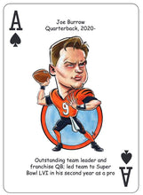 Load image into Gallery viewer, Cincinnati Football Heroes - Playing Cards for Bengals Fans (3rd Edition)