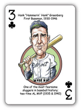 Load image into Gallery viewer, Detroit Baseball Heroes - Playing Cards for Tigers Fans