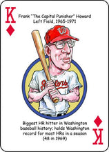 Load image into Gallery viewer, Washington Baseball Heroes Playing Cards for Nationals & Senators Fans