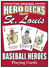 Load image into Gallery viewer, St. Louis Baseball Heroes Playing Cards for Cardinals Fans