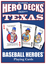 Load image into Gallery viewer, Texas Baseball Heroes Playing Cards for Rangers Fans