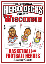 Load image into Gallery viewer, Wisconsin Football & Basketball Heroes Playing Cards for Badgers Fans