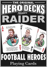Load image into Gallery viewer, Raider Football Heroes Playing Cards for Raiders Fans