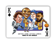 Load image into Gallery viewer, GOAT Deck Single — Kings of Los Angeles: Gretzky • Kobe • Ohtani • LeBron
