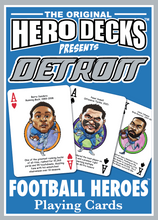 Load image into Gallery viewer, Detroit Football Heroes - Playing Cards for Lions Fans -First Edition (**Ships July 2026)
