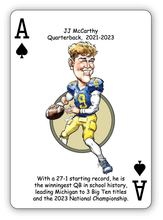 Load image into Gallery viewer, Michigan Football Heroes Playing Cards for Wolverine Fans - 7th Edition
