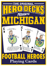 Load image into Gallery viewer, Michigan Football Heroes Playing Cards for Wolverine Fans - 7th Edition
