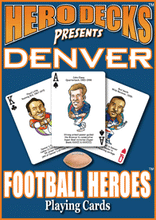 Load image into Gallery viewer, Denver Football Heroes Playing Cards for Broncos Fans
