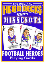 Load image into Gallery viewer, Minnesota Football Heroes - Playing Cards for Vikings Fans

