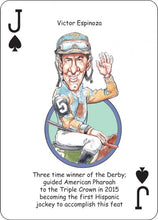 Load image into Gallery viewer, Derby Heroes Playing Cards for Horse Racing Fans
